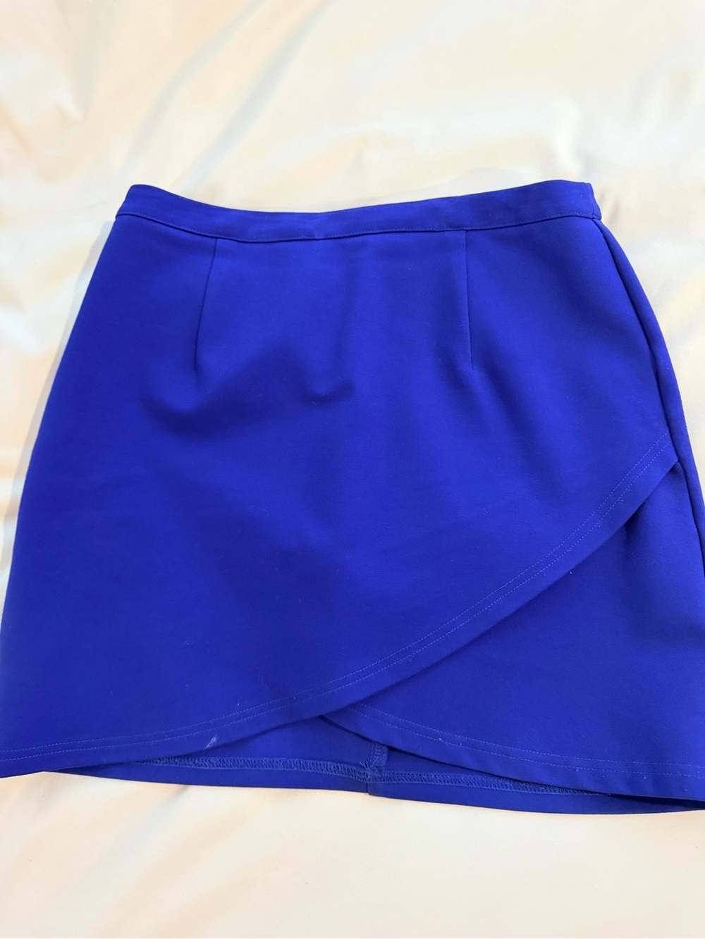 Superdown Royal Blue Women's Wrap Front Skirt